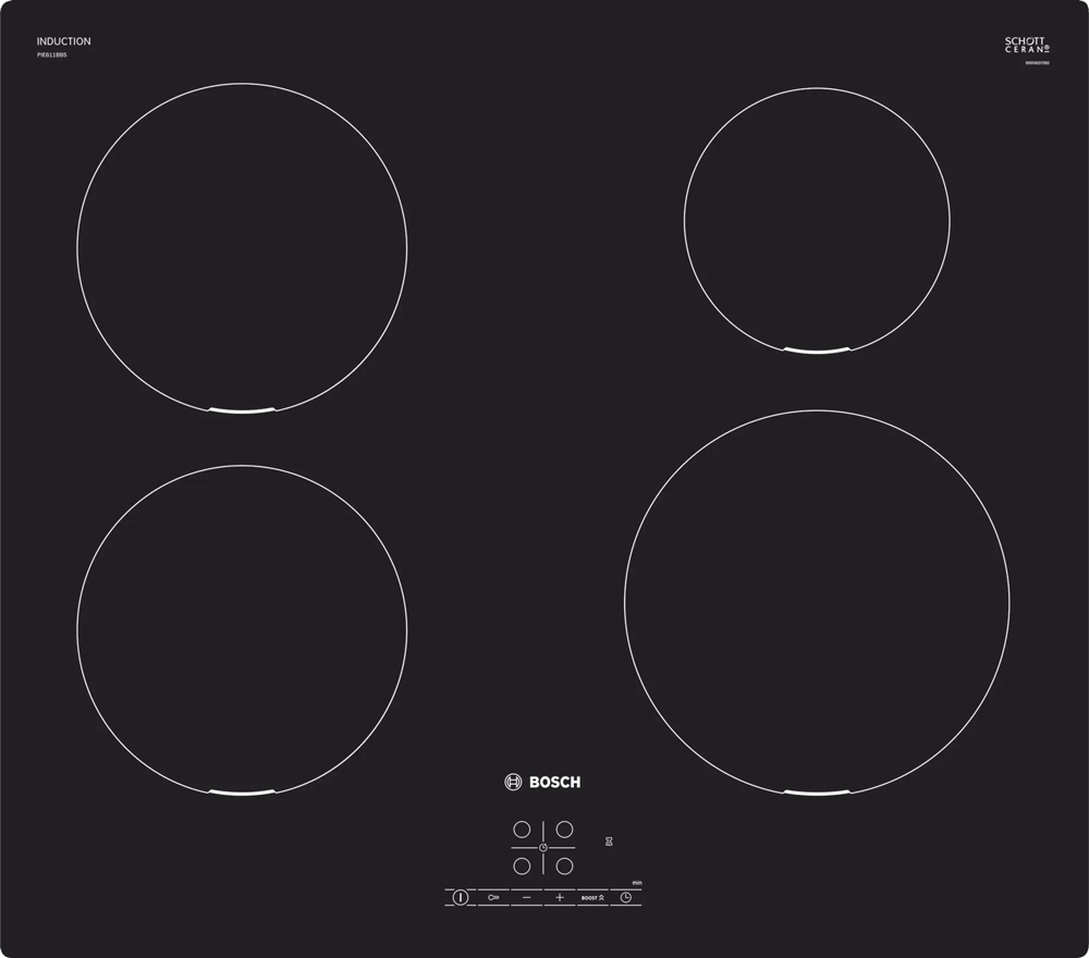 Варочная панель индукционная Bosch PIE611BB5E
