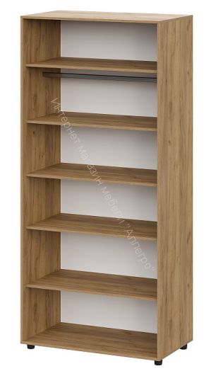 Шкаф двухстворчатый Милан Дуб Золотой/Белый Матовый