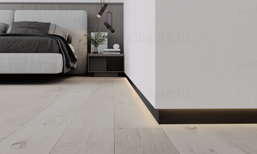 Скрытый плинтус Ликорн С-02.2.3 чёрный