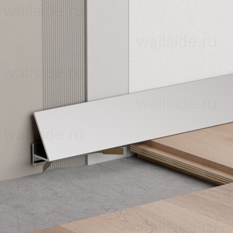 С-05.25.2 Y угловой микроплинтус Лайн Ликорн серебристый