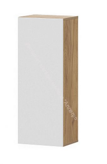 Шкаф навесной Милан Дуб Золотой/Белый Матовый
