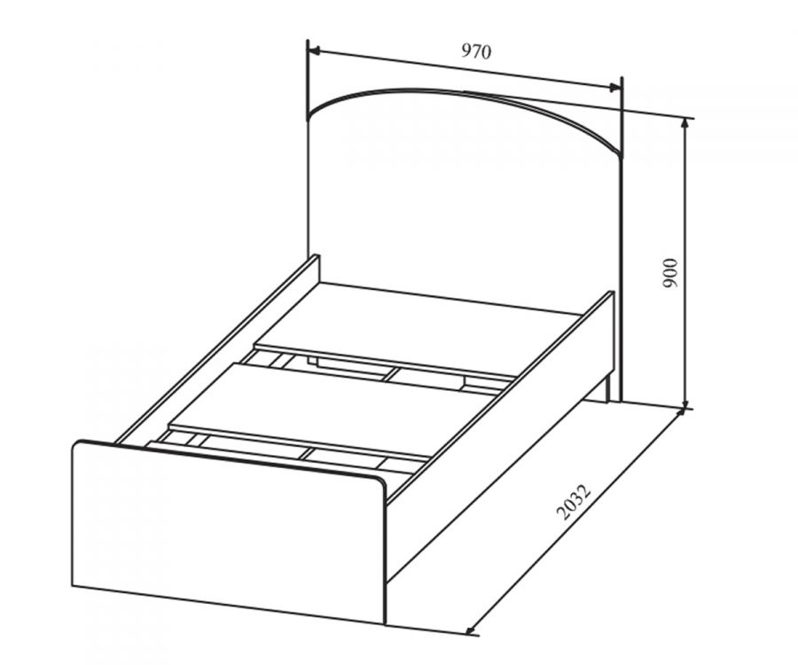 Сканди Кровать 900