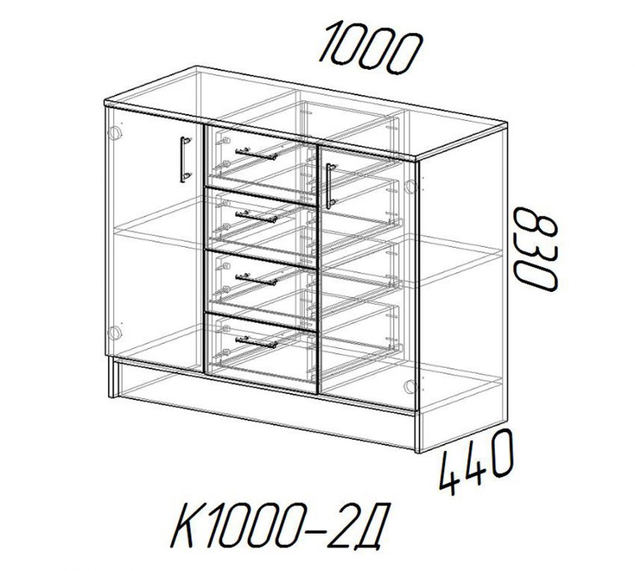 Эко Комод К1000-2Д