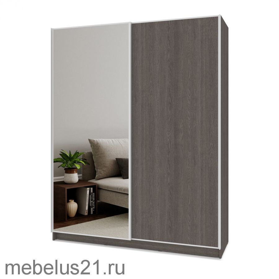 Шкаф купе с зеркалом Браун 180