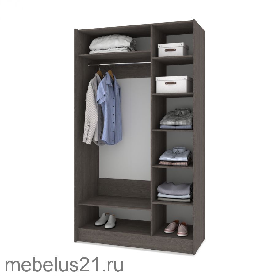 Шкаф купе Браун со вставкой 1400