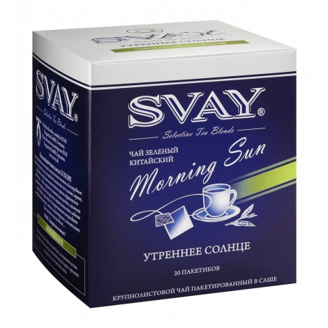 Чай зеленый пакетированный Svay Morning Sun 20*2 саше