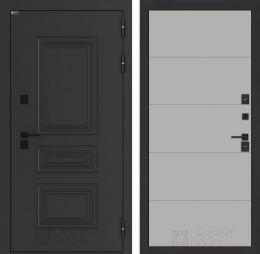 Дверь входная Лабиринт АЛЯСКА ЛАЙТ 13 Грей софт металлическая