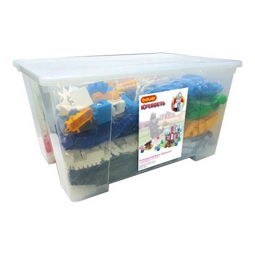 Конструктор Bauer "Крепость" (контейнер 130 л, элементов 2010 шт.)