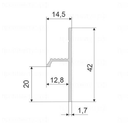 Теневой плинтус FD-04 чёрный