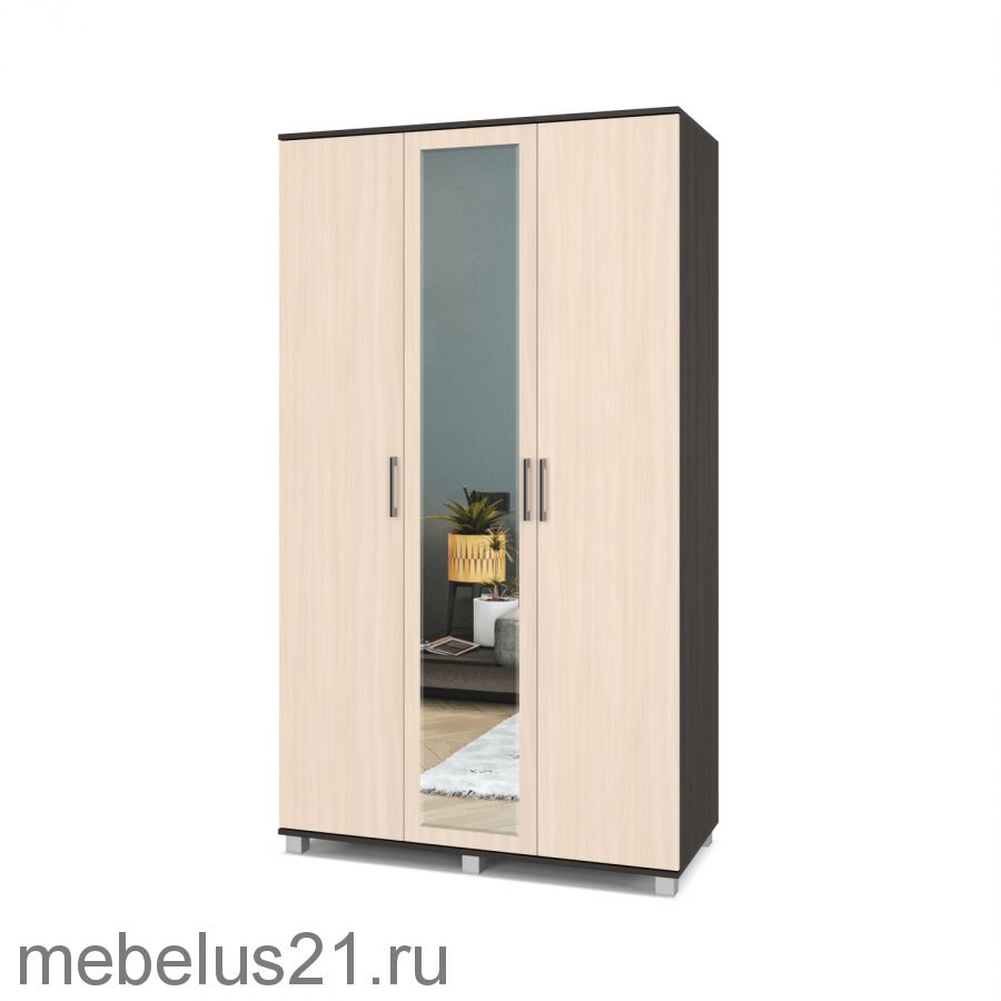 Шкаф 3-х створчатый  с зеркалом Е-31