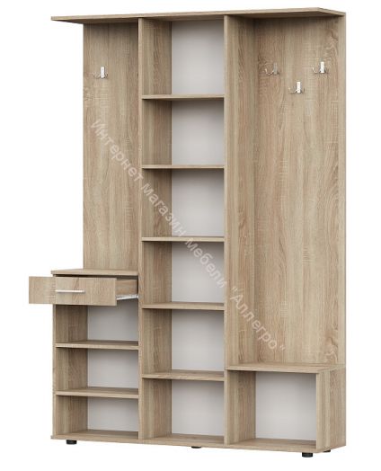 Прихожая ПР 1 Дуб Сонома / Белый