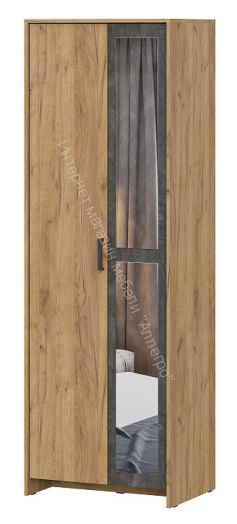 Шкаф двухстворчатый МСП 1 Дуб Золотой/Камень темный