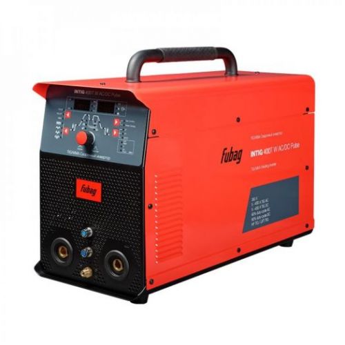 Аппарат для аргонодуговой сварки Fubag INTIG 400 T W AC/DC PULSE + горелка FB TIG 450W 4m + переходник + модуль охлаждения + тележка