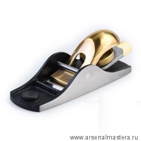 Новинка! Рубанок N 102 Low Angle Block Plane для торцов и сучковатой древесины, доводки ласточкиных хвостов и др. высокоточных столярных работ GOLDRATIO М00023641