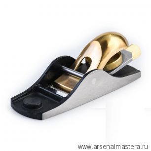 Новинка! Рубанок N 102 Low Angle Block Plane для торцов и сучковатой древесины, доводки ласточкиных хвостов и др. высокоточных столярных работ GOLDRATIO М00023641