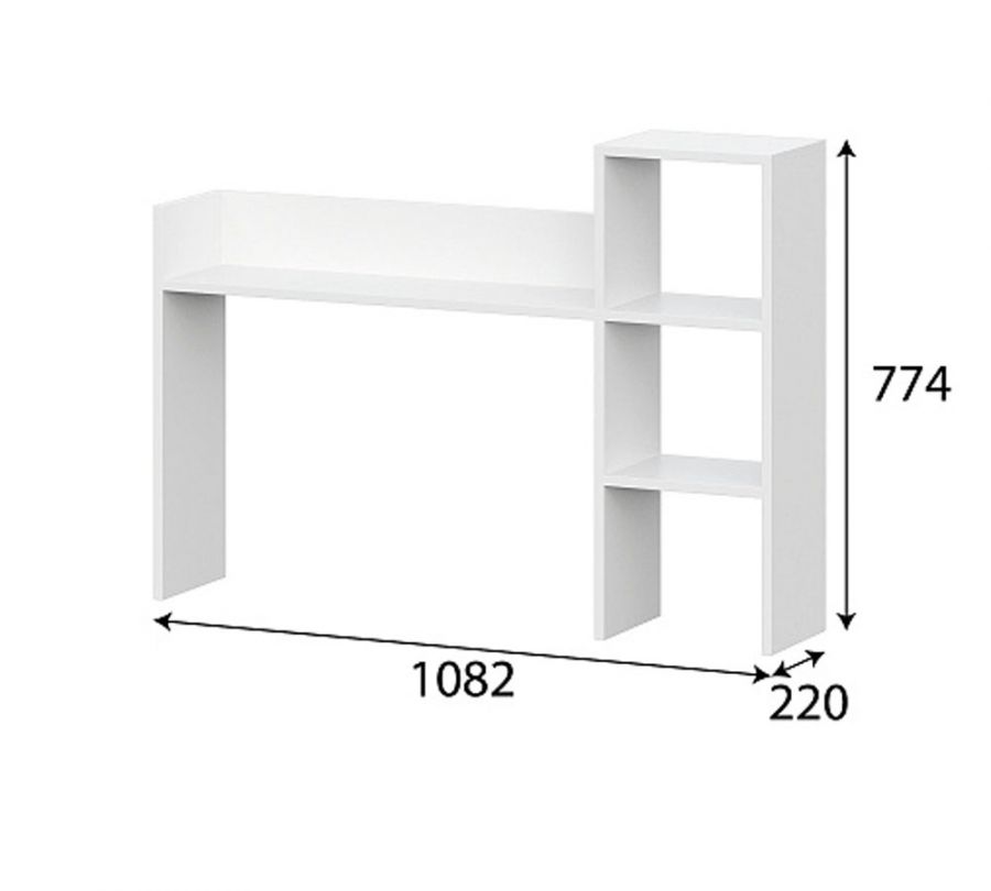 Модульная система "Анри" Надстройка на стол письменный