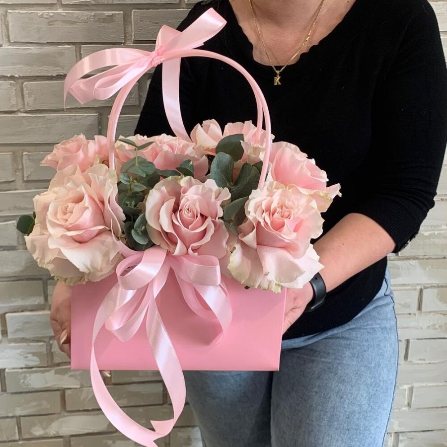 Французские розы в сумочке