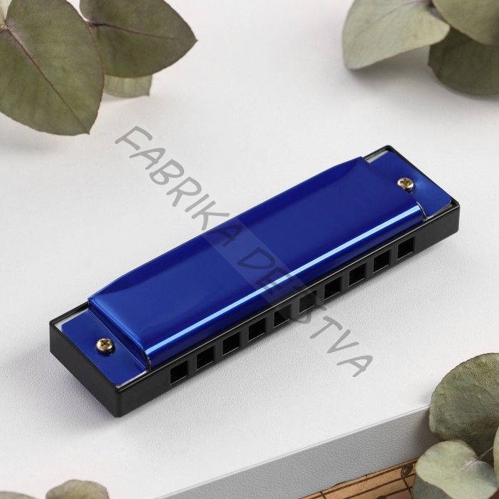 Губная гармошка Bee DF10A Blue, 10 отверстий, 20 язычков