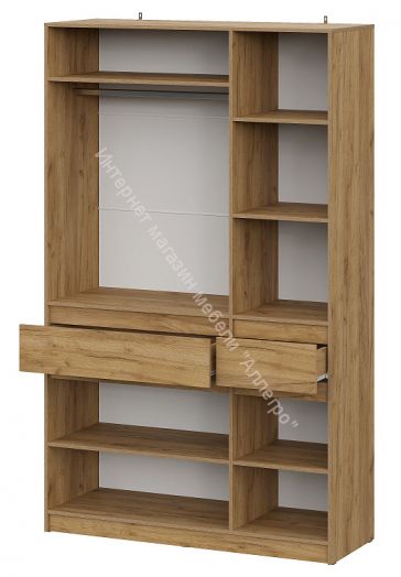 Шкаф трехстворчатый Авиньон  Дуб Крафт Золотой/Графит серый