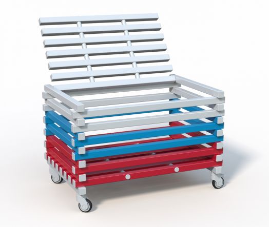 Корзина для инвентаря пластиковая в бассейн 1200х800х700 мм