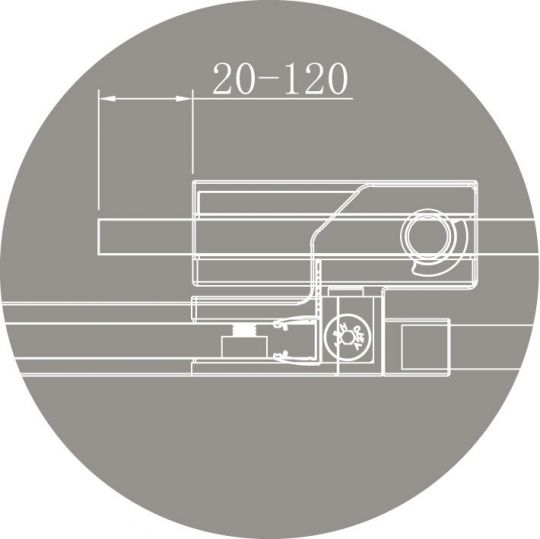 Душевой уголок CEZARES SLIDER-A-2-90/100-C схема 19