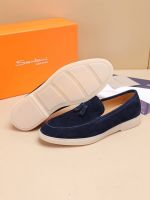 Мужские лоферы Santoni с кисточками