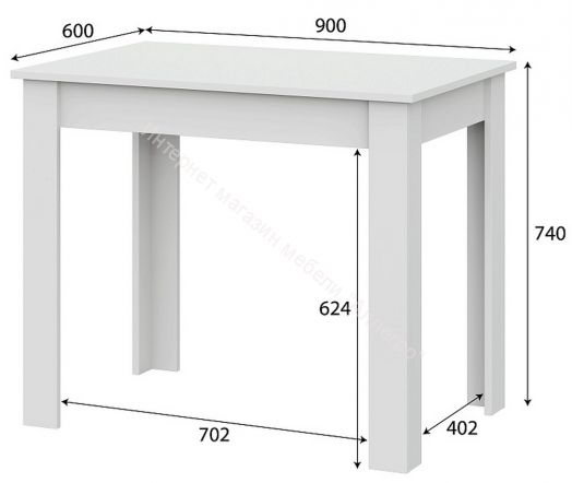 Стол обеденный СО 1 Белый