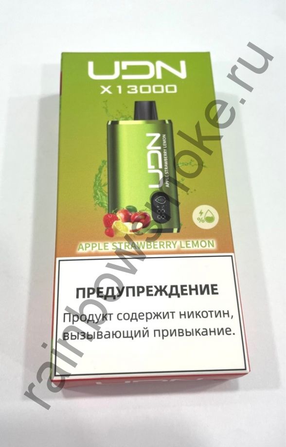 Электронная сигарета UDN X 13000 - Apple Strawberry Lemon (Яблоко Клубника Лимон )