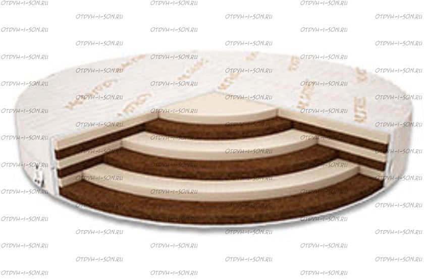 Матрас круглый Mix Hard ДМ