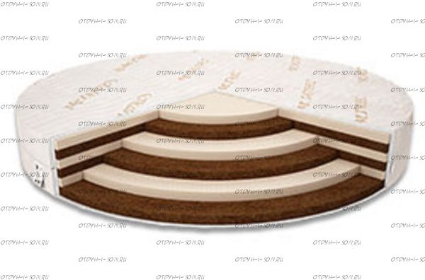 Матрас круглый Mix Hard ДМ