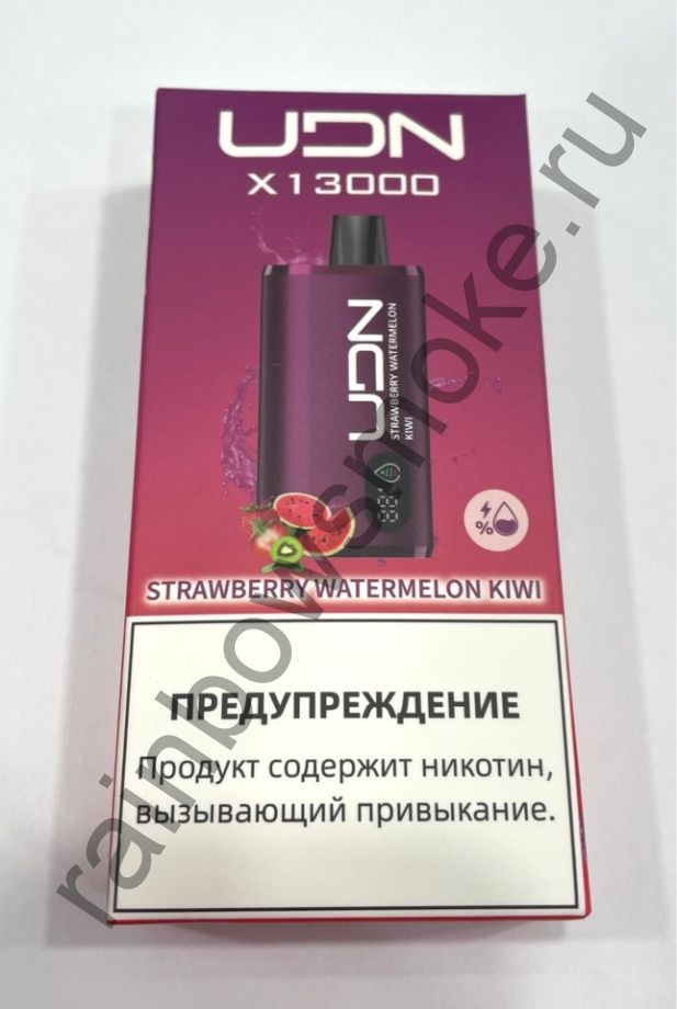 Электронная сигарета UDN X 13000 - Strawberry Watermelon Kiwi (Клубника Арбуз Киви)