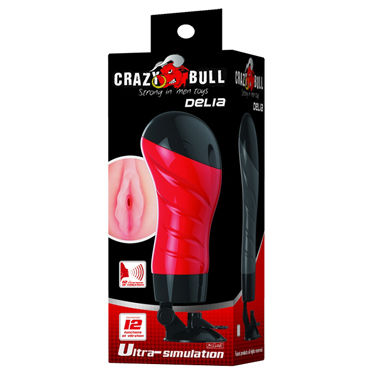 Мастурбатор с вибрацией и голосовым сопровождением Baile Crazy Bull Delia