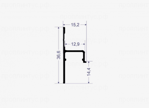 Теневой плинтус с подсветкой SC1514 черный