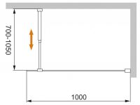 Душевая перегородка CEZARES LIBERTA-L-1-100-C схема 2