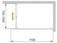 Душевая перегородка CEZARES LIBERTA-L-1-110 схема 30