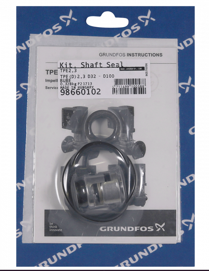 Торцевое уплотнение 98660102 KIT, Shaft seal Type B N 16 - BUBE
