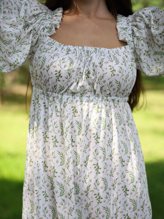 Платье Estate из бамбука "Зеленые ветви"