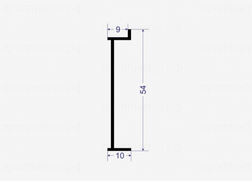 Теневой плинтус SC 9021 черный