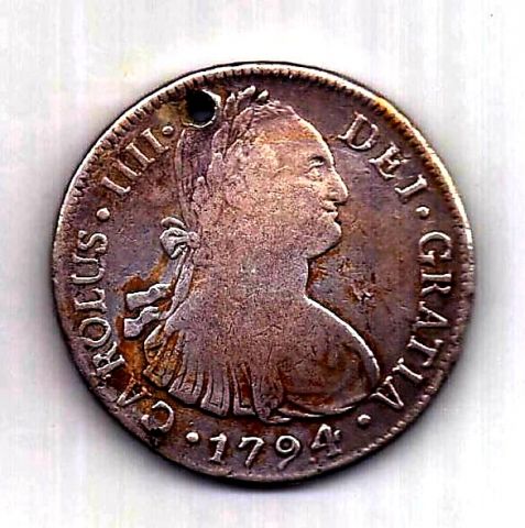 8 реалов 1794 Перу Испания