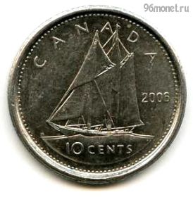 Канада 10 центов 2006 P