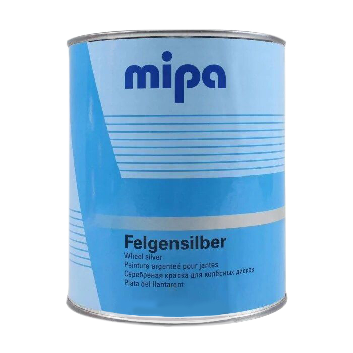 Mipa Felgensilber 1K Краска для дисков серебристо-алюминиевый. Короткое время сушки, объем 1л.