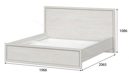 Кровать Александрия КР-101 1,8 м Серия 3 Сосна Санторини светлый