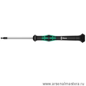 Отвертка шестигранная Kraftform Micro 2052 сферическая головка, для электроники 3.0 х 60 мм 118096 WERA WE-118096