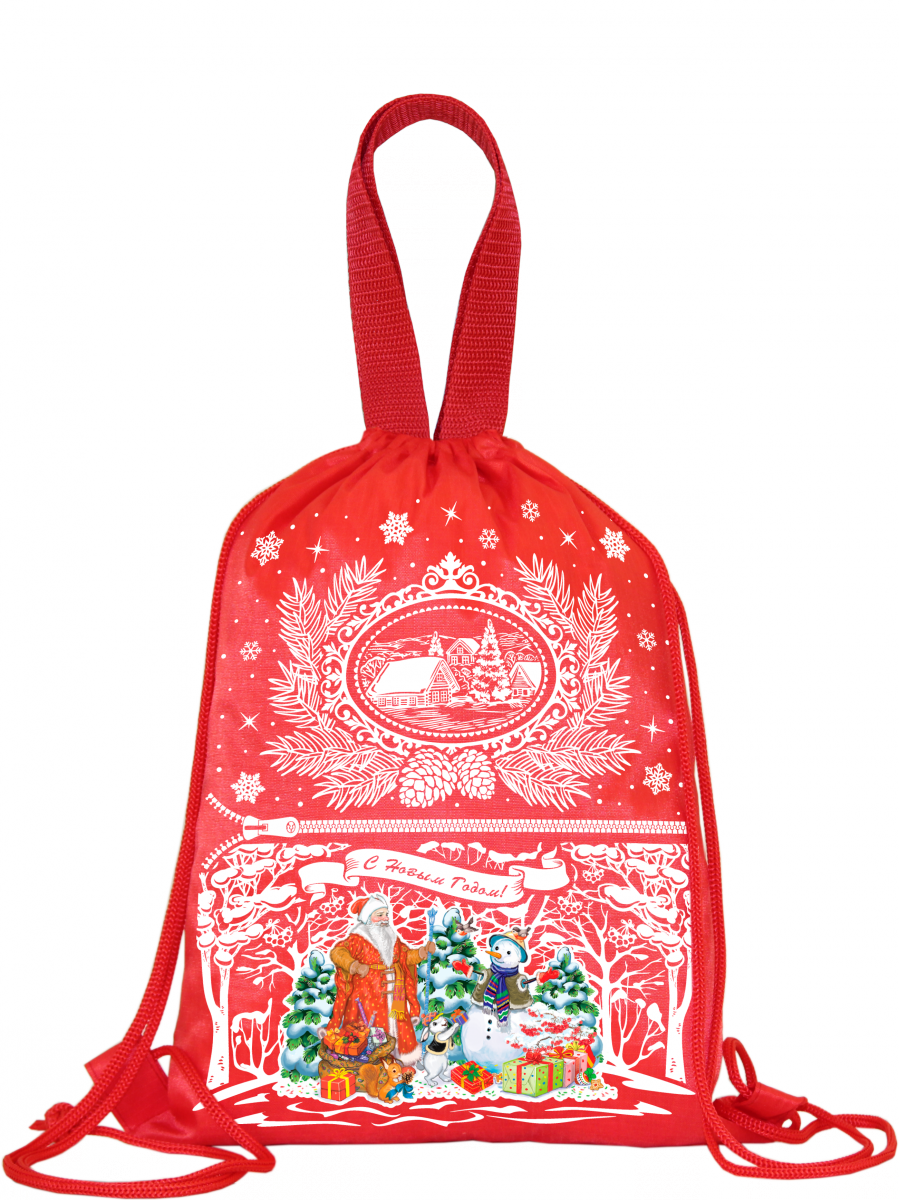 Рюкзак "Подарки детям" (красный) 1300 грамм