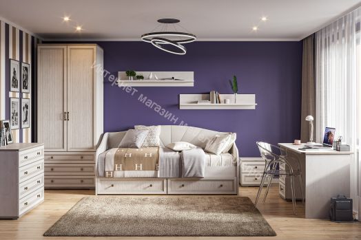 Шкаф Александрия ШК-208 Серия 3 Сосна Санторини светлый