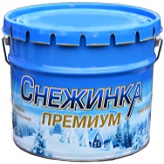 Краска Акриловая КБС Снежинка Премиум БС-100 0.9л Матовая, Паропроницаемая.