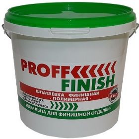 Шпатлевка Финишная КБС Proff Finish БС-128 5кг Полимерная, Белая.