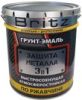 Грунт-Эмаль 3в1 Britz 0.9кг Синяя, по Ржавчине, Быстросохнущий, Атмосферостойкий.