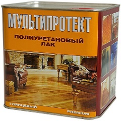 Лак Полиуретановый МультиПротект – ПУ 5л Универсальный, Износостойкий, Глянцевый.