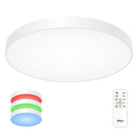 Светильник с Пультом Citilux Купер CL724105G0 LED RGB Белый / Ситилюкс.